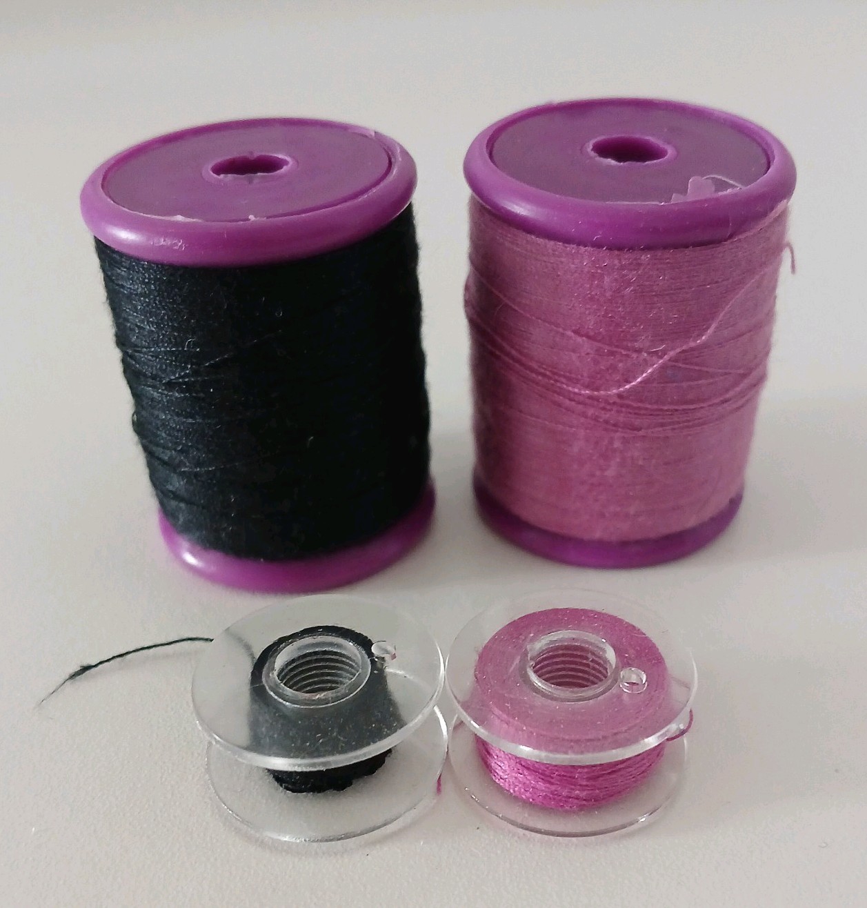 Bratz 2006 Vintage Sewing Machine Sewing Thread- 4 Spools-Purple & Black Y2K
