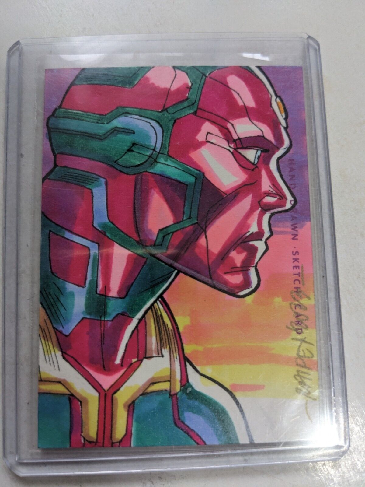 2023 Finding Card Marvel The Infinity Saga 1/1 Vision Sketch by Unknown