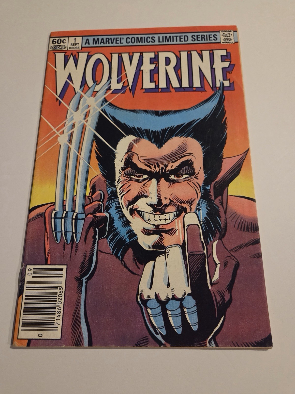 Wolverine #1 Newsstand Variant (Marvel Comics September 1982)