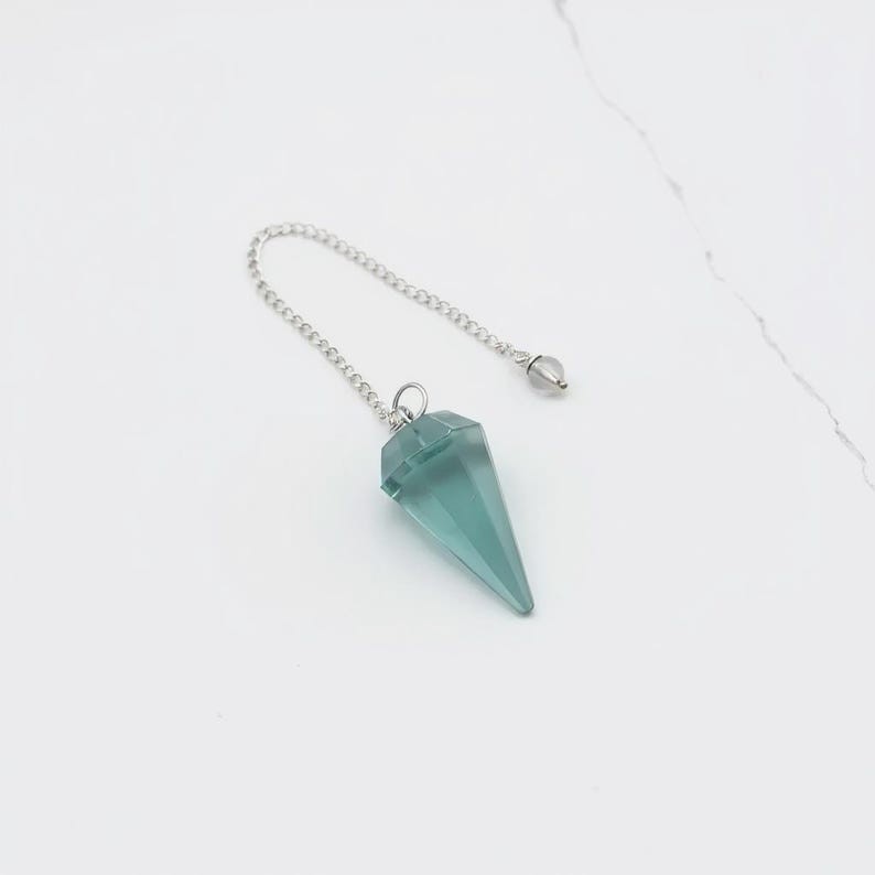 Aqua Obsidian Pendulum | Calm Anger & Boost Telepathy | Throat Chakra