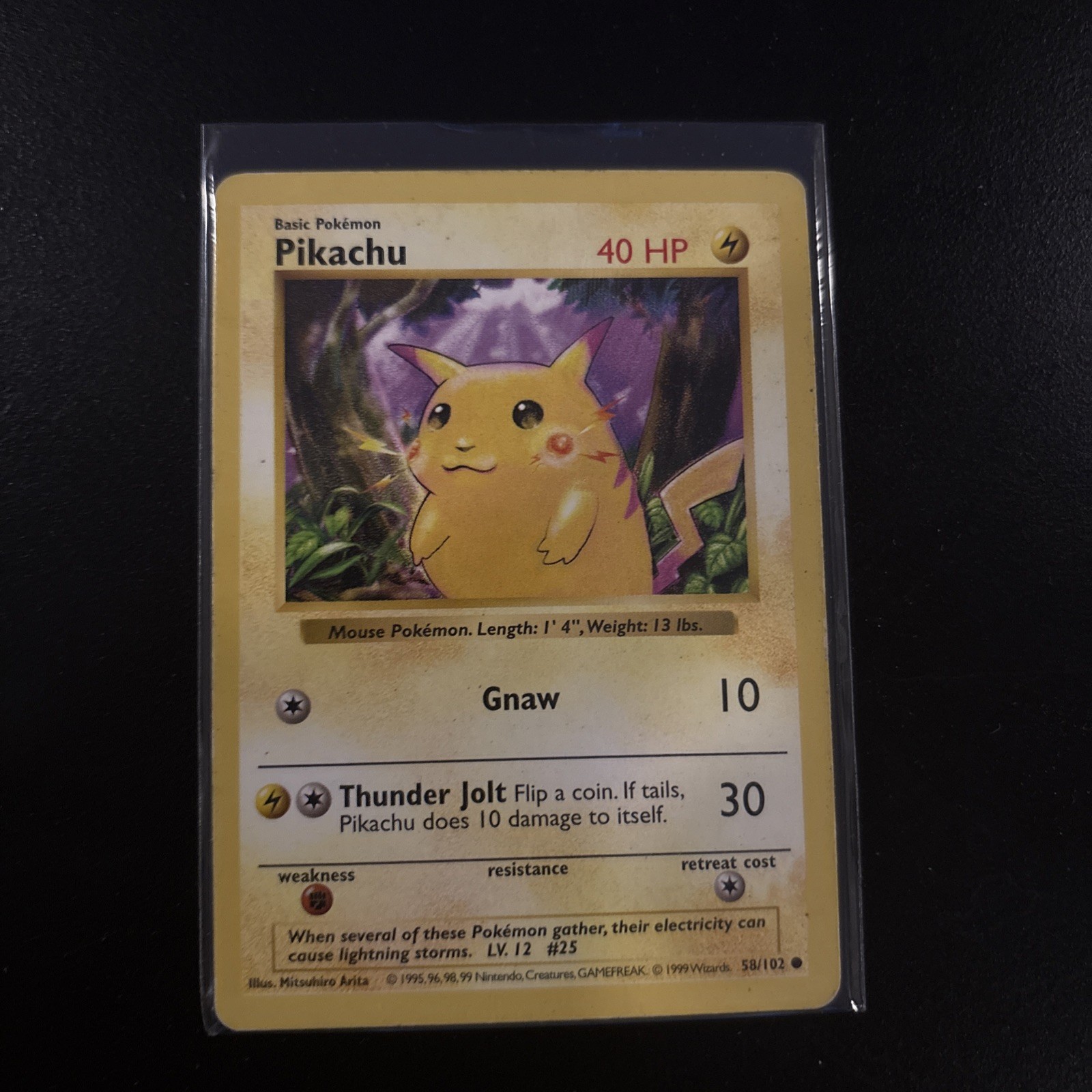 Pokémon TCG Red Cheek Pikachu 58/102