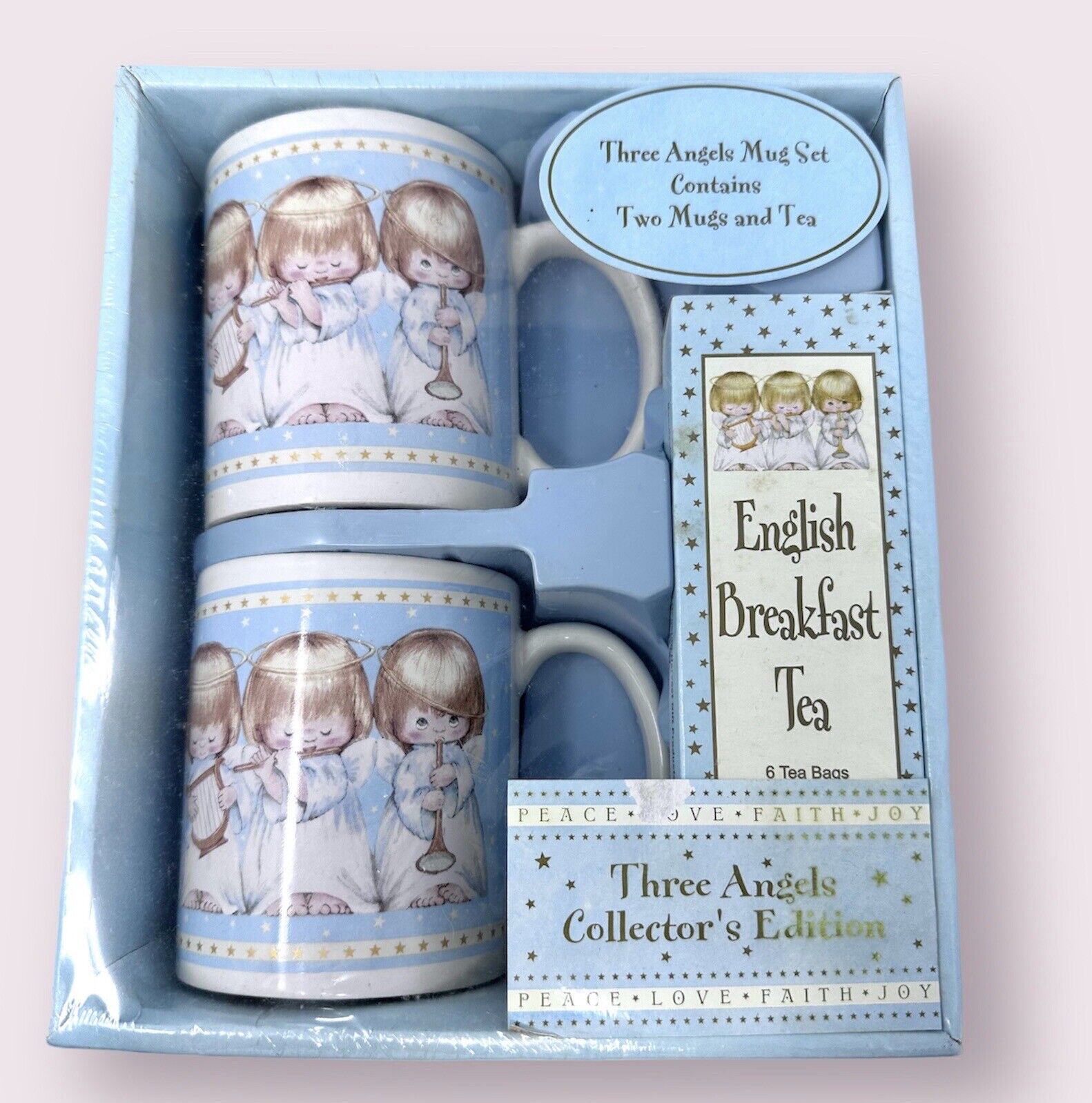 New Three Angels English Breakfast Tea Collector's Edition  - 2 Mugs and Tea