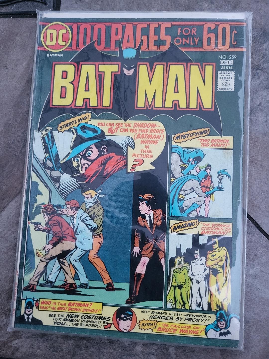 Batman #259 (DC Comics November-December 1974) Batman #259 (DC Comics November-December 1974)