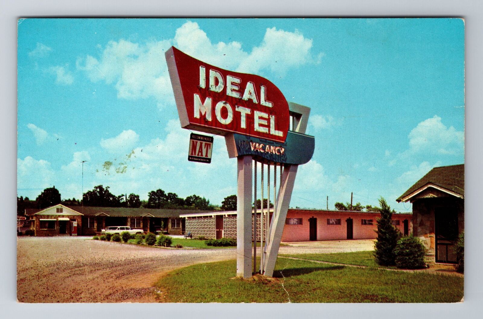 Conway AR-Arkansas, Ideal Motel, Advertising, Vintage Souvenir Postcard