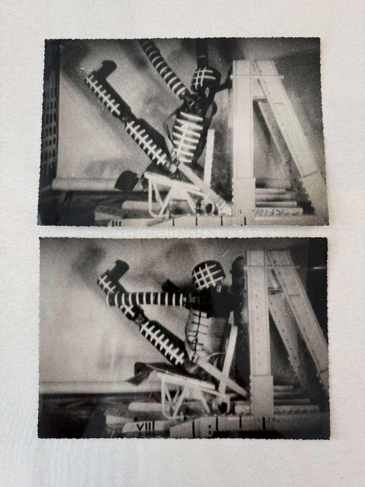 Vintage Volkswagen VW Seatbelt Safety Testing Photo Photograph Print Lot 2x