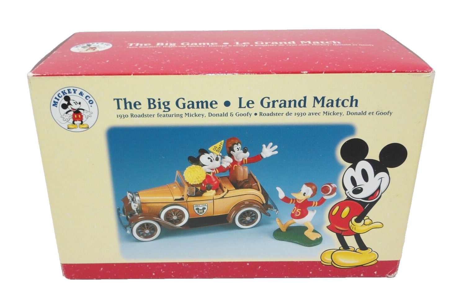 Ertl Mickey Donald & Goofy The Big Game Le Grand Match 1930 Roadster 1999