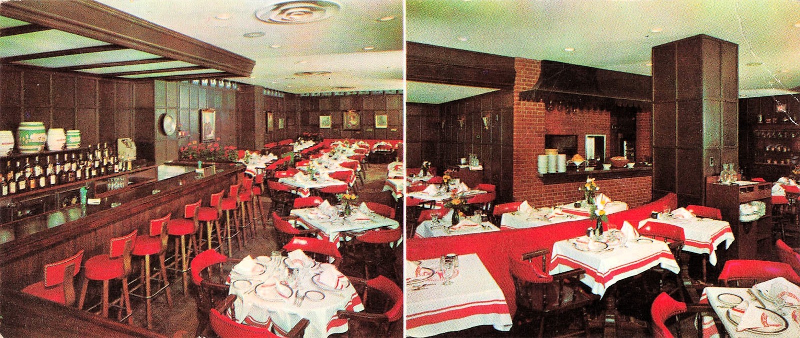 Philadelphia Cheshire Cheese London Chop House Restaurant 3.5x9 Postcard CVL02