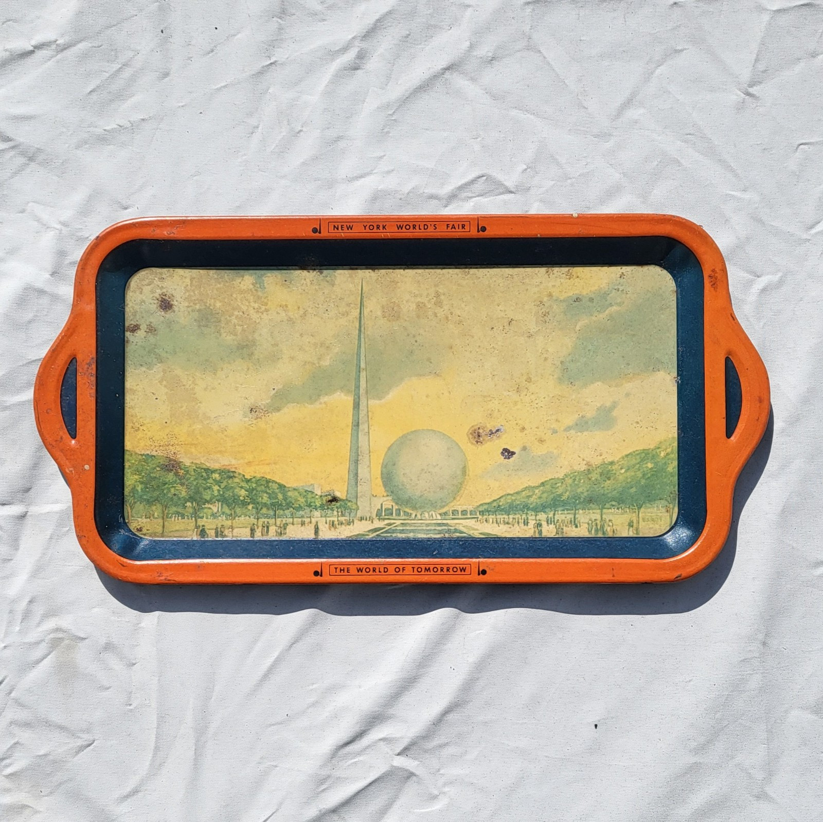 Original 1939 1940 New York World’s Fair 'The World of Tomorrow’ Tray NYWF