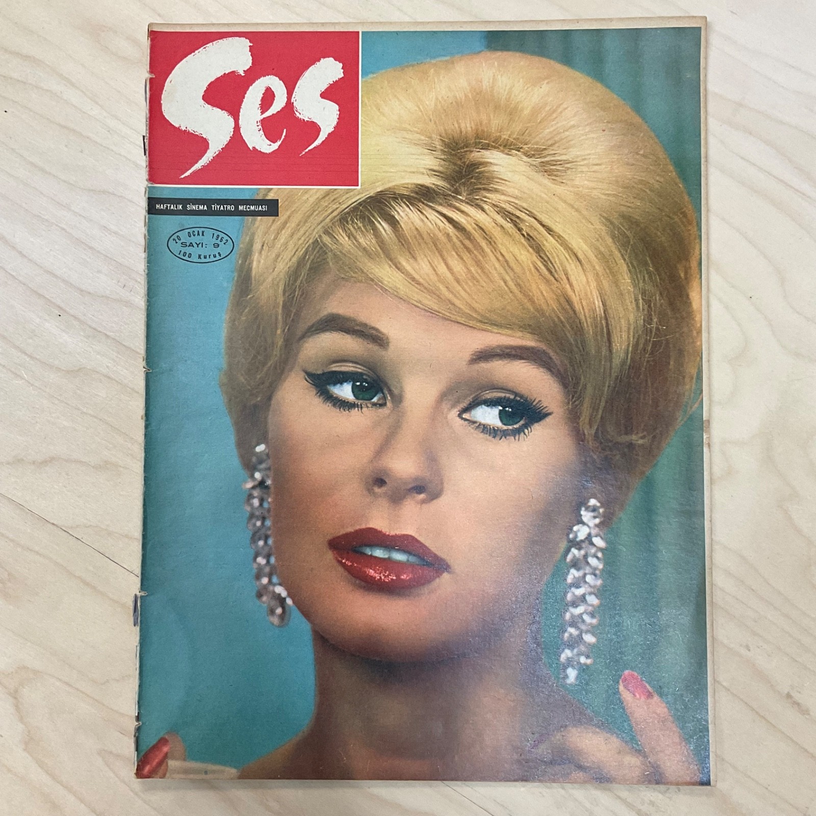Rare 1962 Turkish SES Magazine Ingrid Goude Cover Rare 1962 Turkish SES Magazine Ingrid Goude Cover