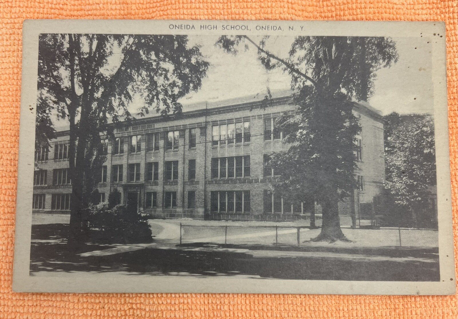 Postcard- Oneida High School Oneida NY Posted 1951