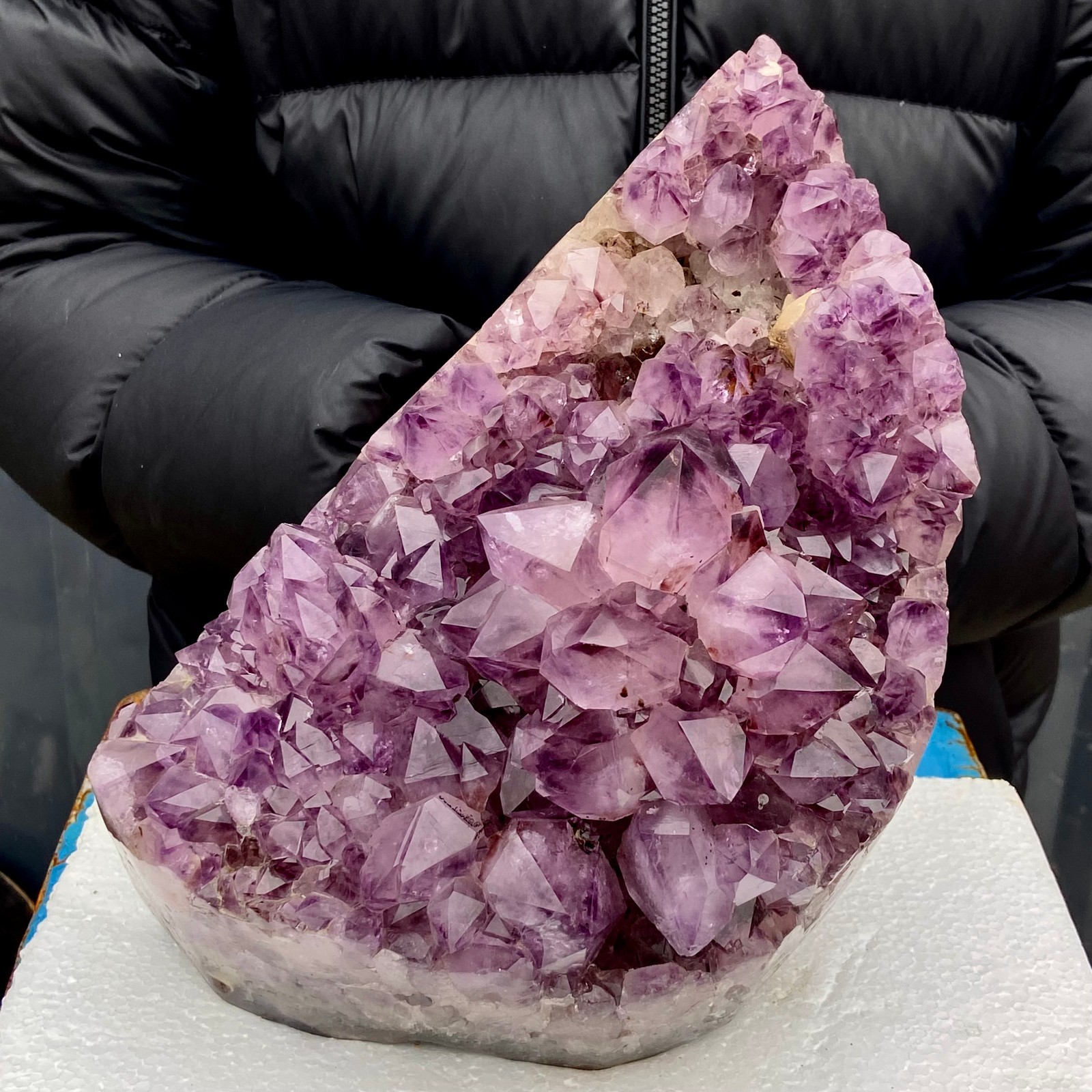 11.79LB  Natural Amethyst geode quartz cluster crystal specimen energy healing