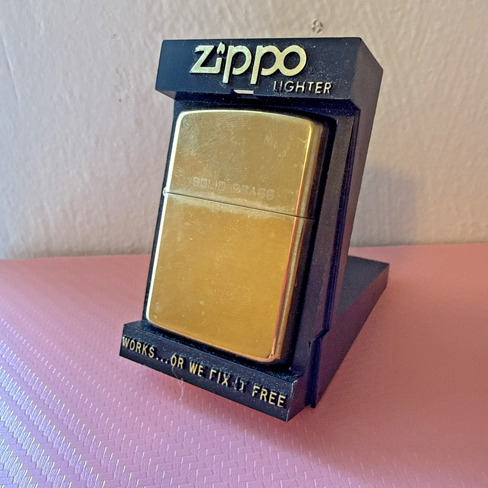 Vintage Solid Brass Zippo 1932- 1989