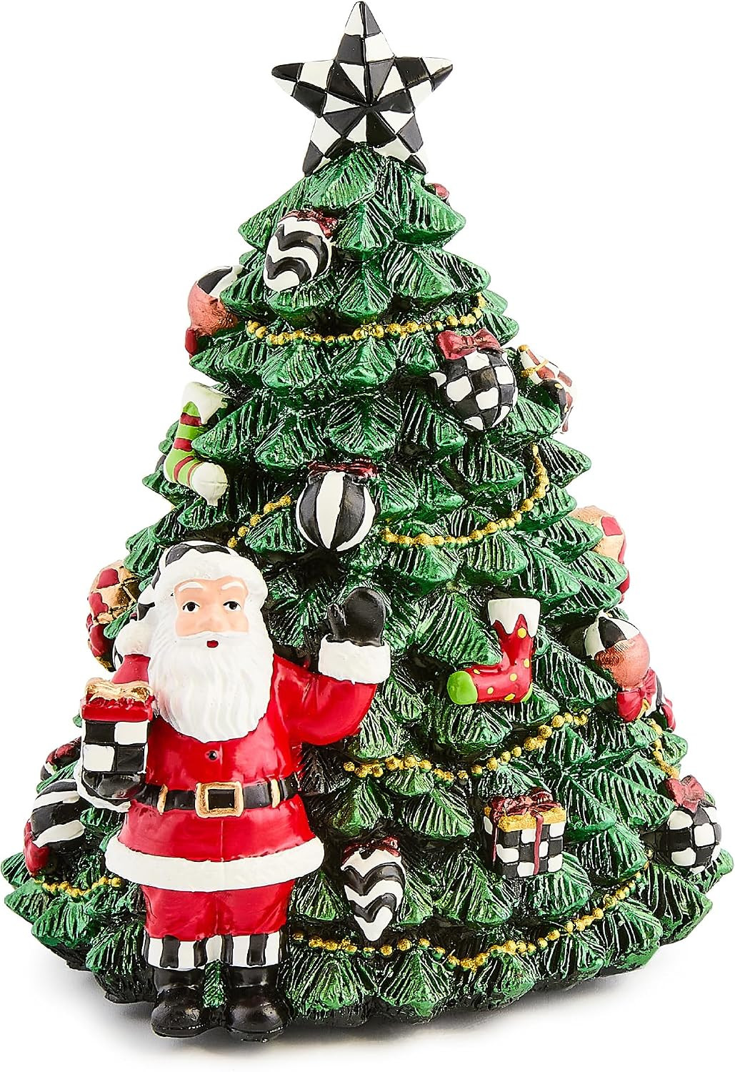 MACKENZIE-CHILDS Christmas Tree Rotating Music Box, Christmas Musical Box for Ho