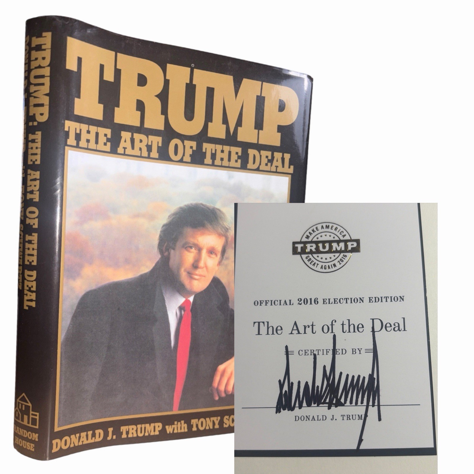 Donald Trump Art of the Deal SIGNED 2016 Election Edition HC DJ MAGA ~ FINE