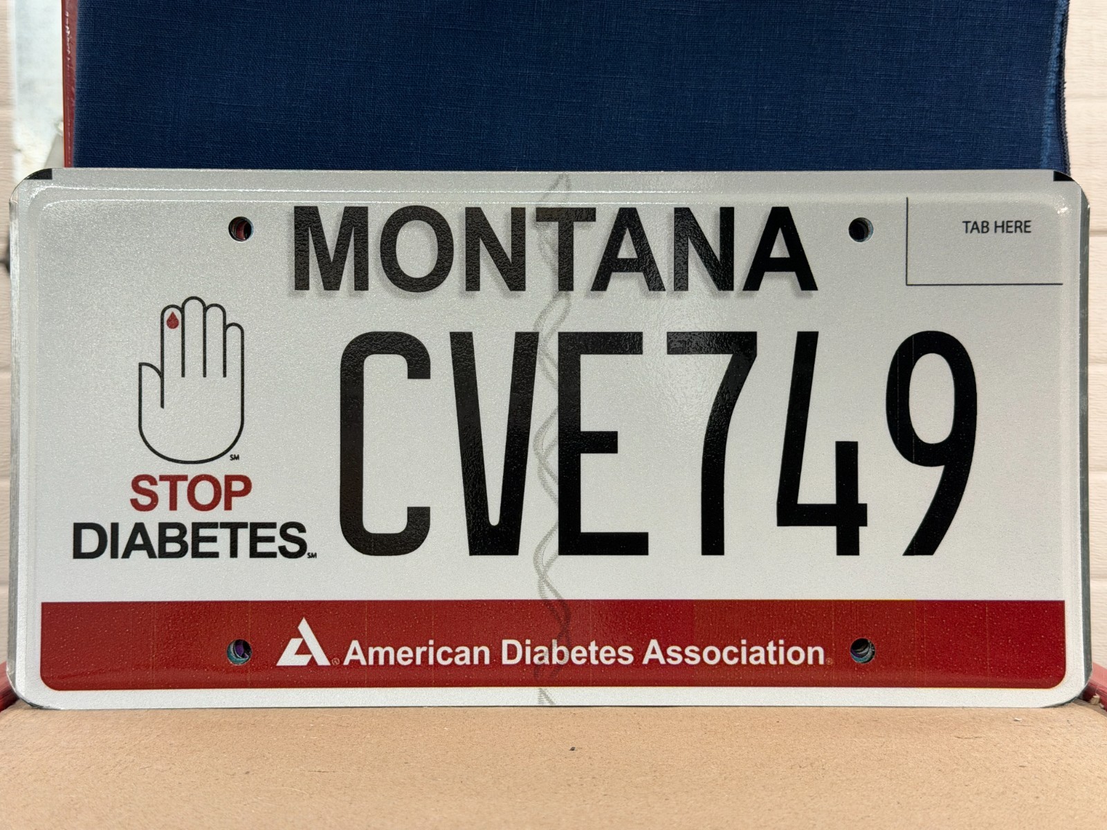 STOP DIABETES   AMERICAN DIABETES ASSOCIATION   MONTANA LICENSE PLATE