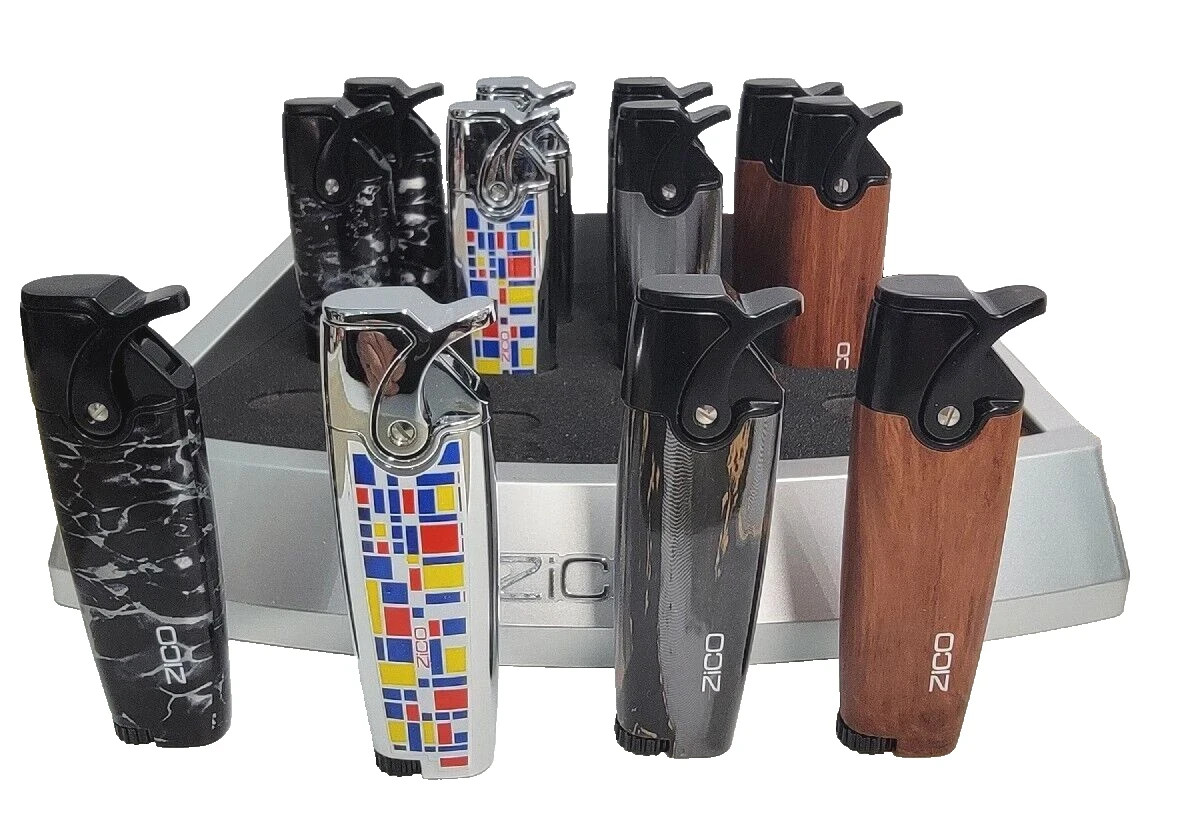 Zico ZD-123 Cigar Torch Refillable Lighter – 12 Ct Display – 