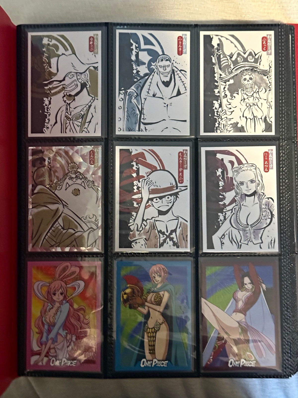 One Piece Lot Binder Pages Luffy Nami Robin Zoro and more