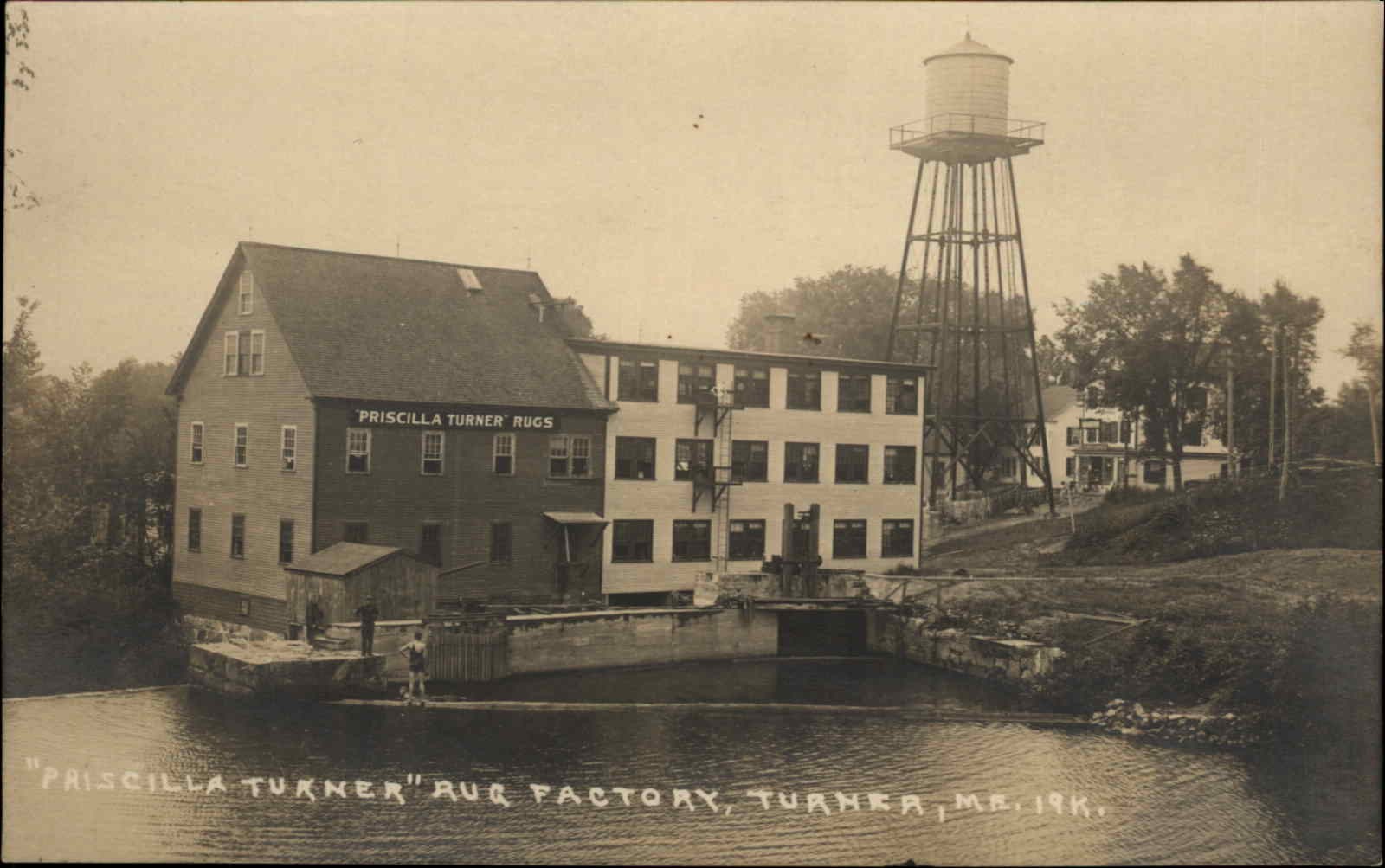 TURNER MAINE ME Priscilla Turner Rug Factory EASTERN ILLUSTRATING RPPC
