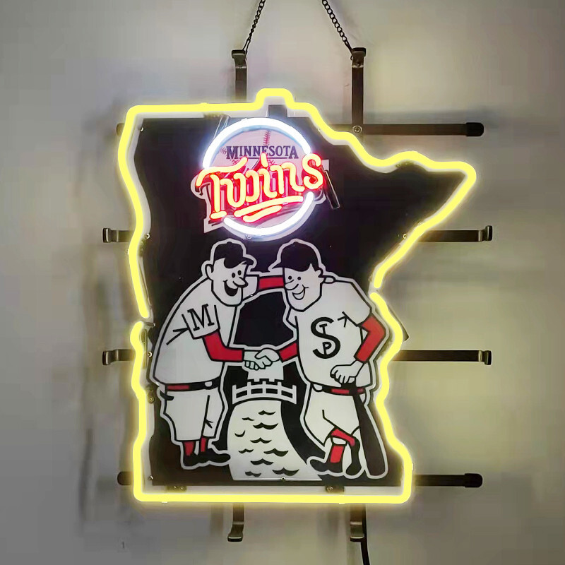 Minnesota Twins City Logo Neon Light Sign Lamp With HD Vivid Printing 20