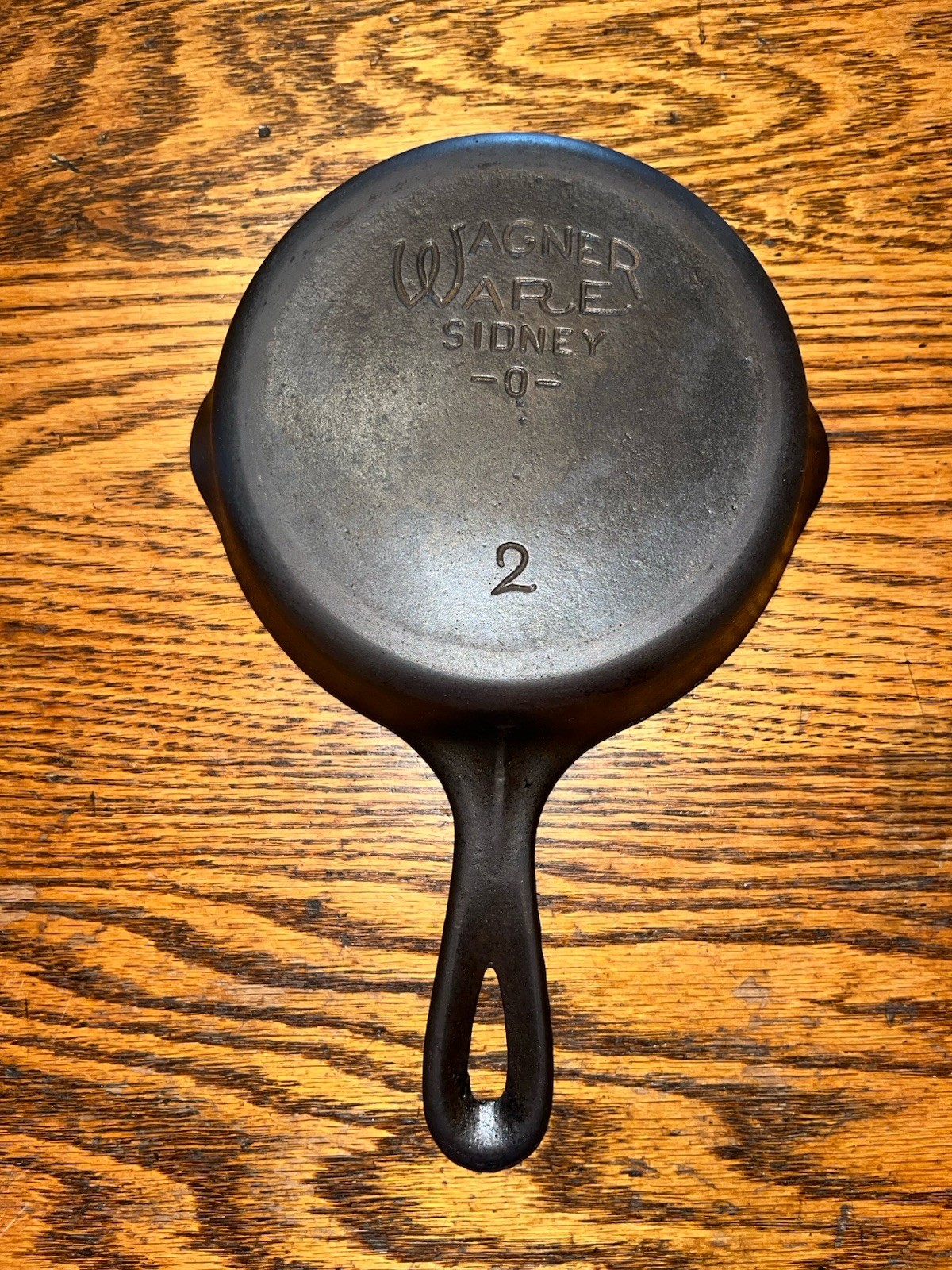 AWESOME Antique Vintage Wagner Ware No. 2 Cast Iron Mini Skillet
