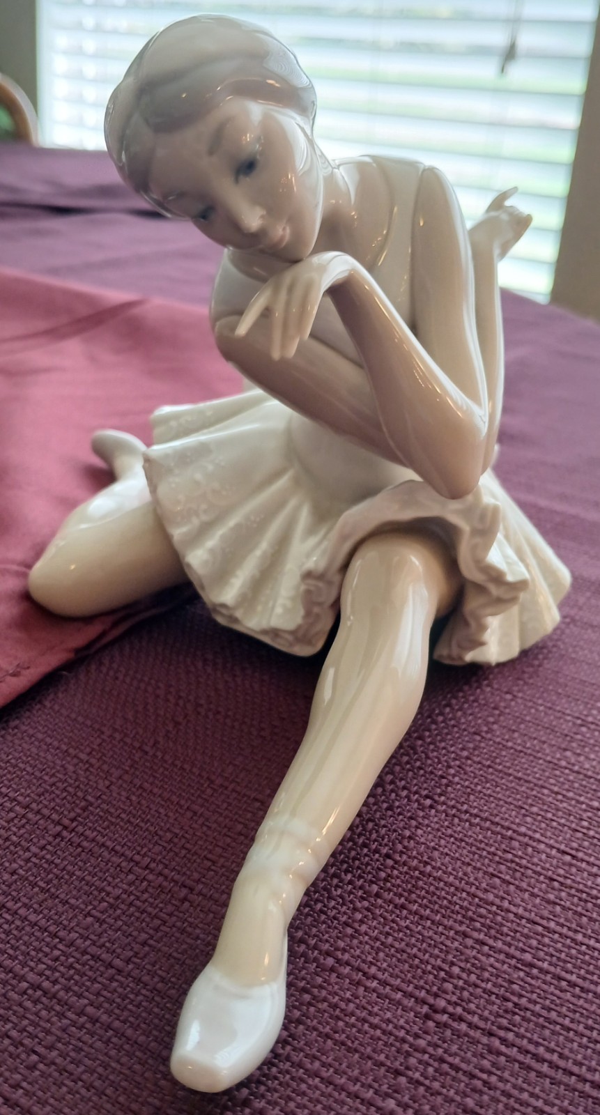Vintage Lladro Figurine Ballerina Dancer Death of the Swan #4855 Glossy Retired Vintage Lladro Figurine Ballerina Dancer Death of the Swan #4855 Glossy Retired