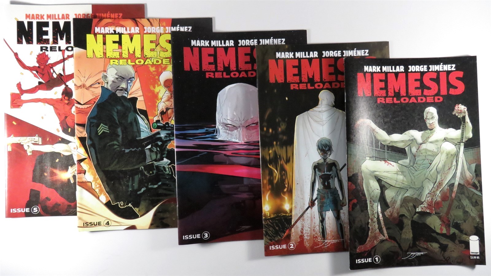 NEMESIS: RELOADED (5) comic set #1 2 3 4 5 iMAGE 1st print