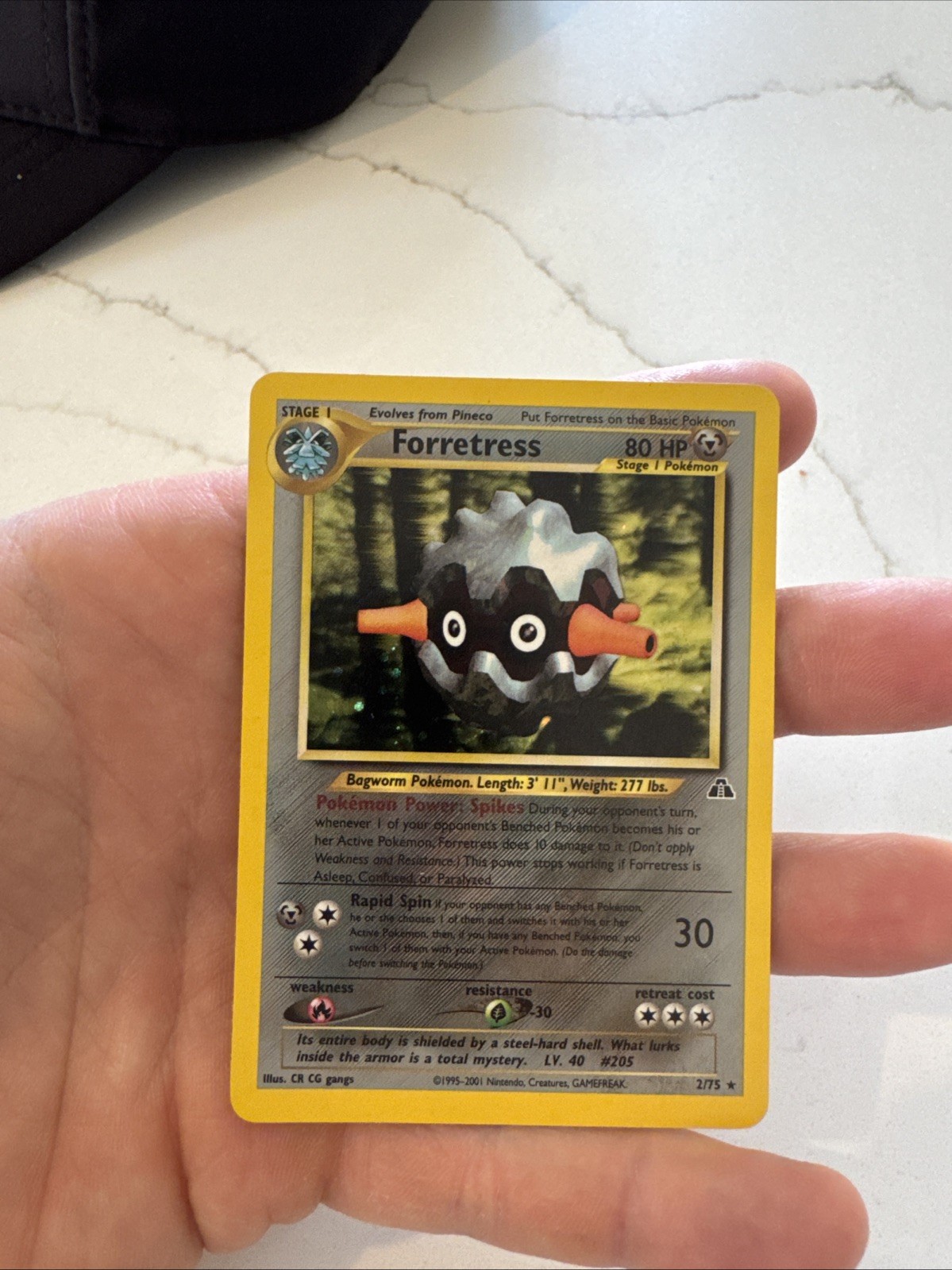 Pokemon TCG Neo Discovery Forretress 21/75 Non-Holo Rare WOTC Vintage