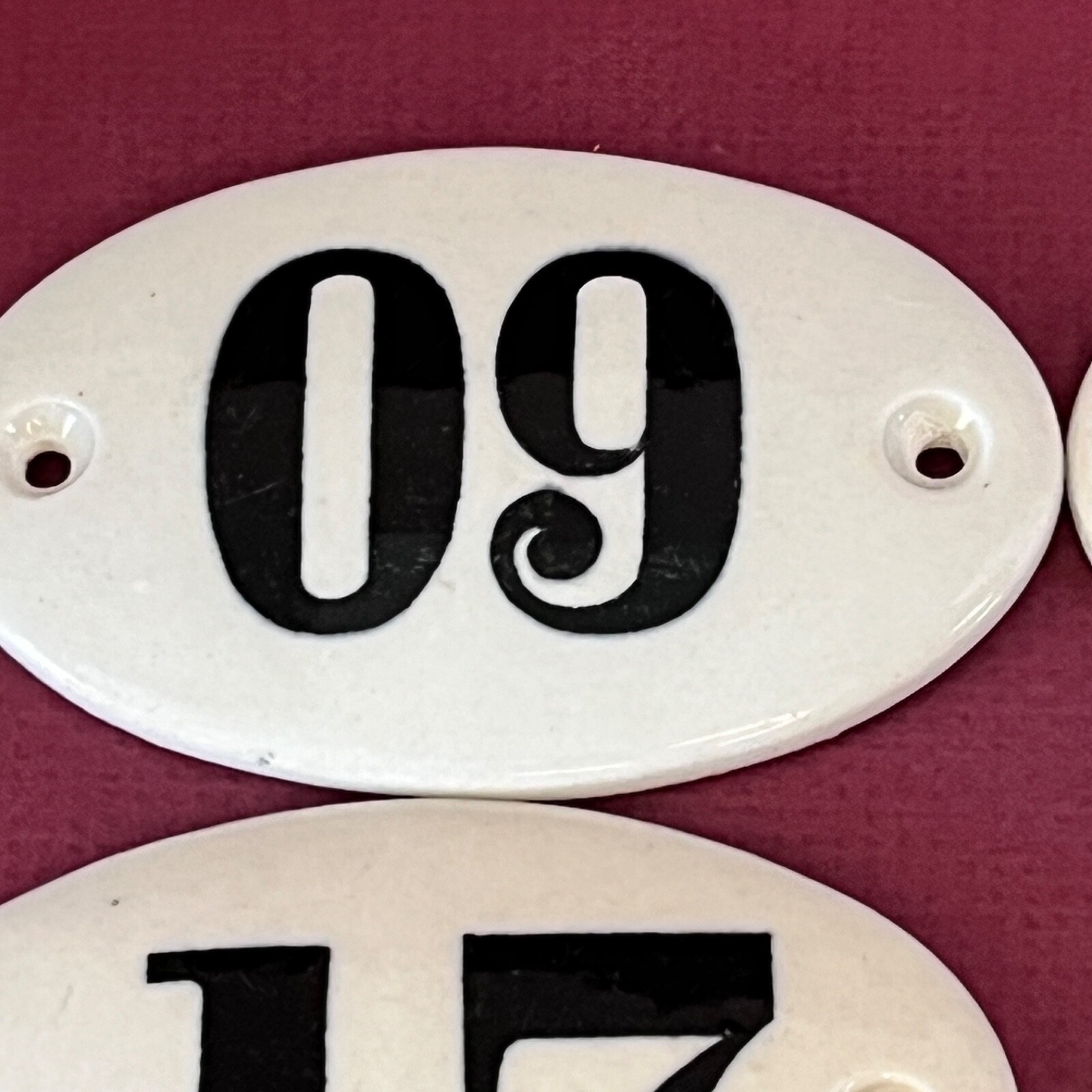 VINTAGE Reclaimed PORCELAIN SIGN PLATE 9 33 43 54 72 133 149 150 176 181 SL VINTAGE Reclaimed PORCELAIN SIGN PLATE 9 33 43 54 72 133 149 150 176 181 SL