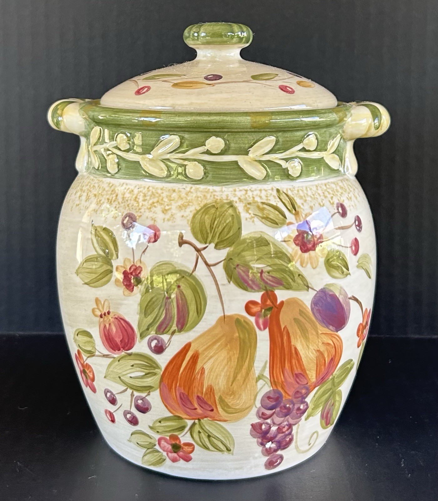 Certified International La Toscana Pamela Gladding Kitchen Canister Jar Medium Certified International La Toscana Pamela Gladding Kitchen Canister Jar Medium