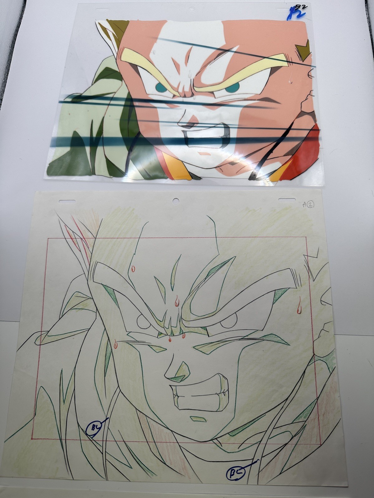 DRAGON BALL Z ANIMATION production cell kid Trunks Broly Movie w/ sketch