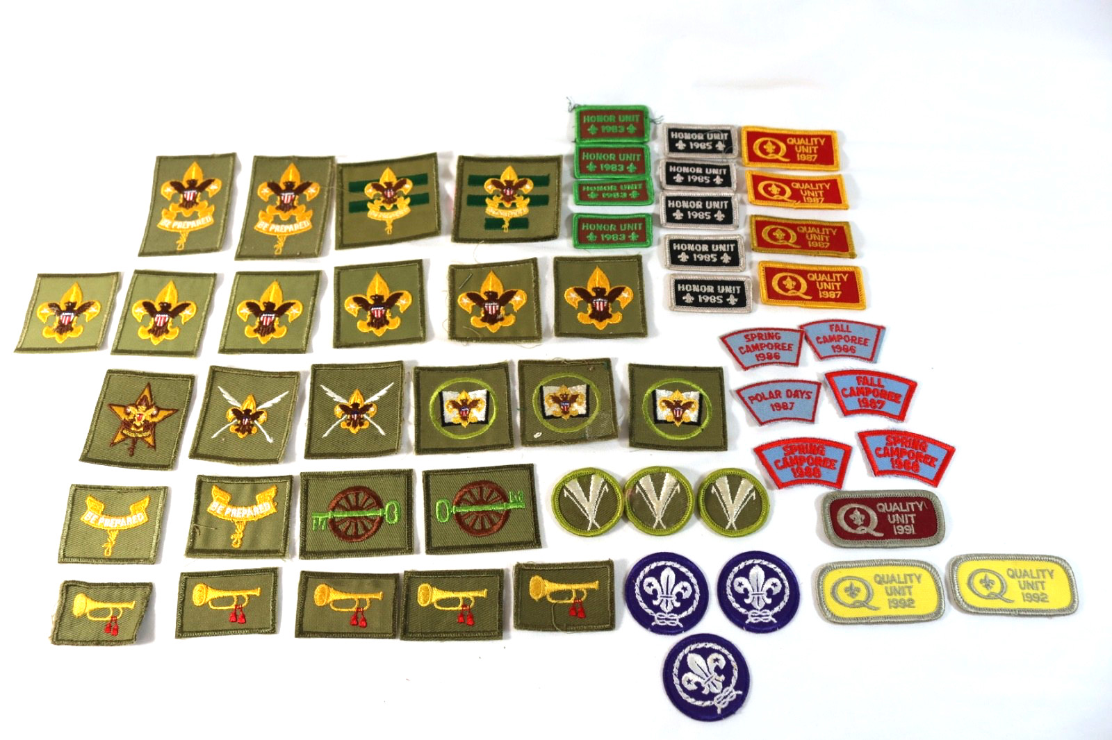 53 Vintage Boy Scout Patches BSA 1960's Bugler, Star Rank, 1st Class, Tenderfoot
