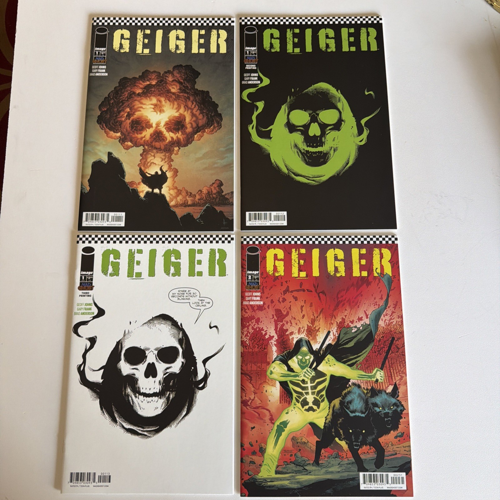 Geiger #1A 1st print, 1 2nd Print, 1 3rd print, 2 Cvr C Image 2021