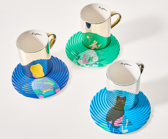 LUYCHO x Oyow Locomotion Porcelain Mirror Design Mug 250/350ml