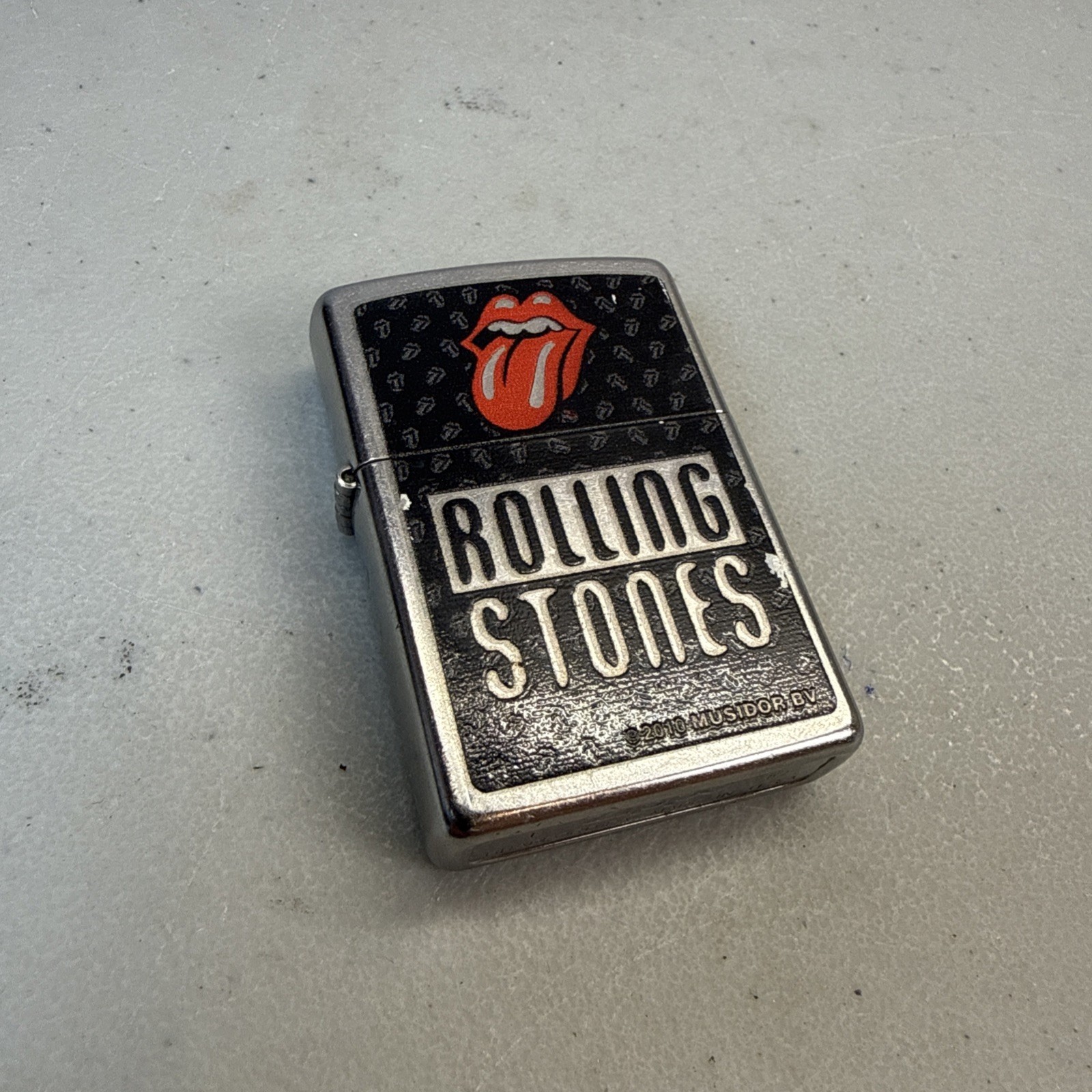 Vintage Zippo Rolling Stones 2010 lighter.