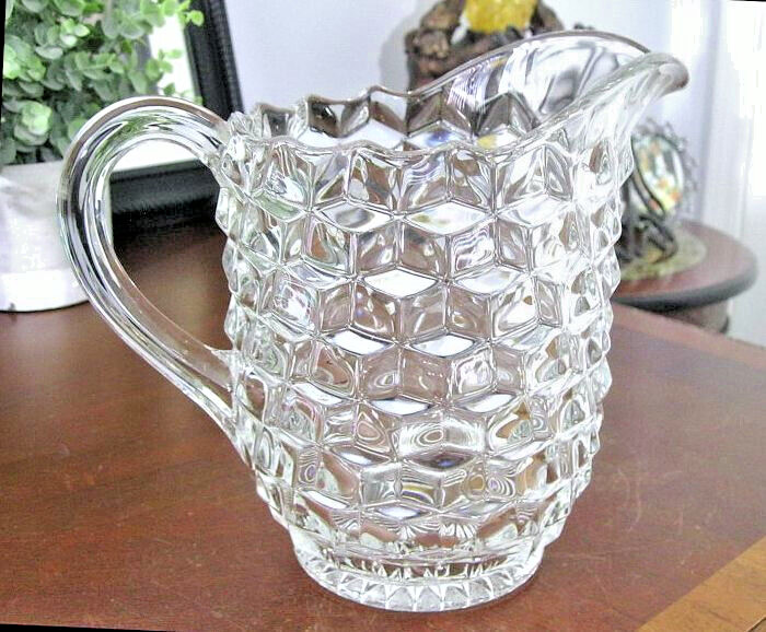 Vintage Fostoria Clear Glass “American” 2056 Pattern  8” Tall ~ Excll