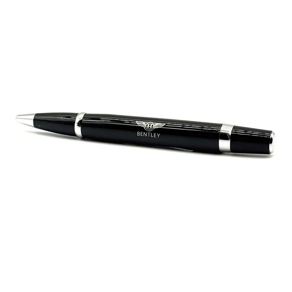 Bentley Motors Black and Silver Ballpoint Pen | Luxury Gift Boxed
