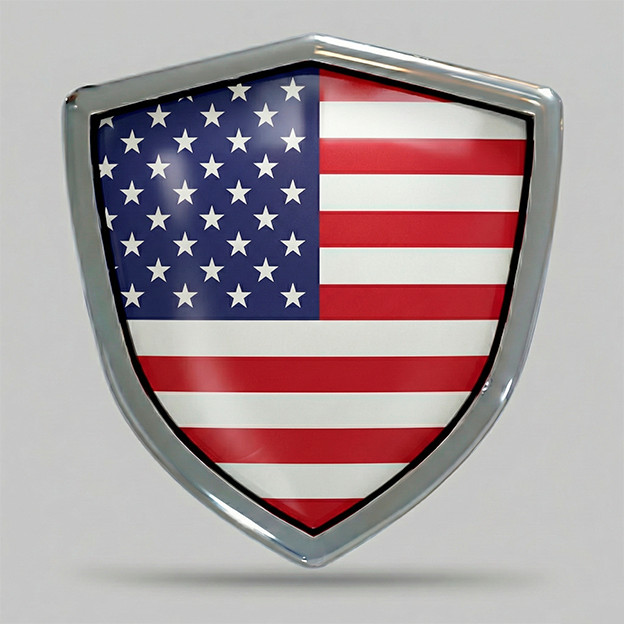 3D Domed United States Flag Car USA Sticker Resin American Emblem Badge Decal 
