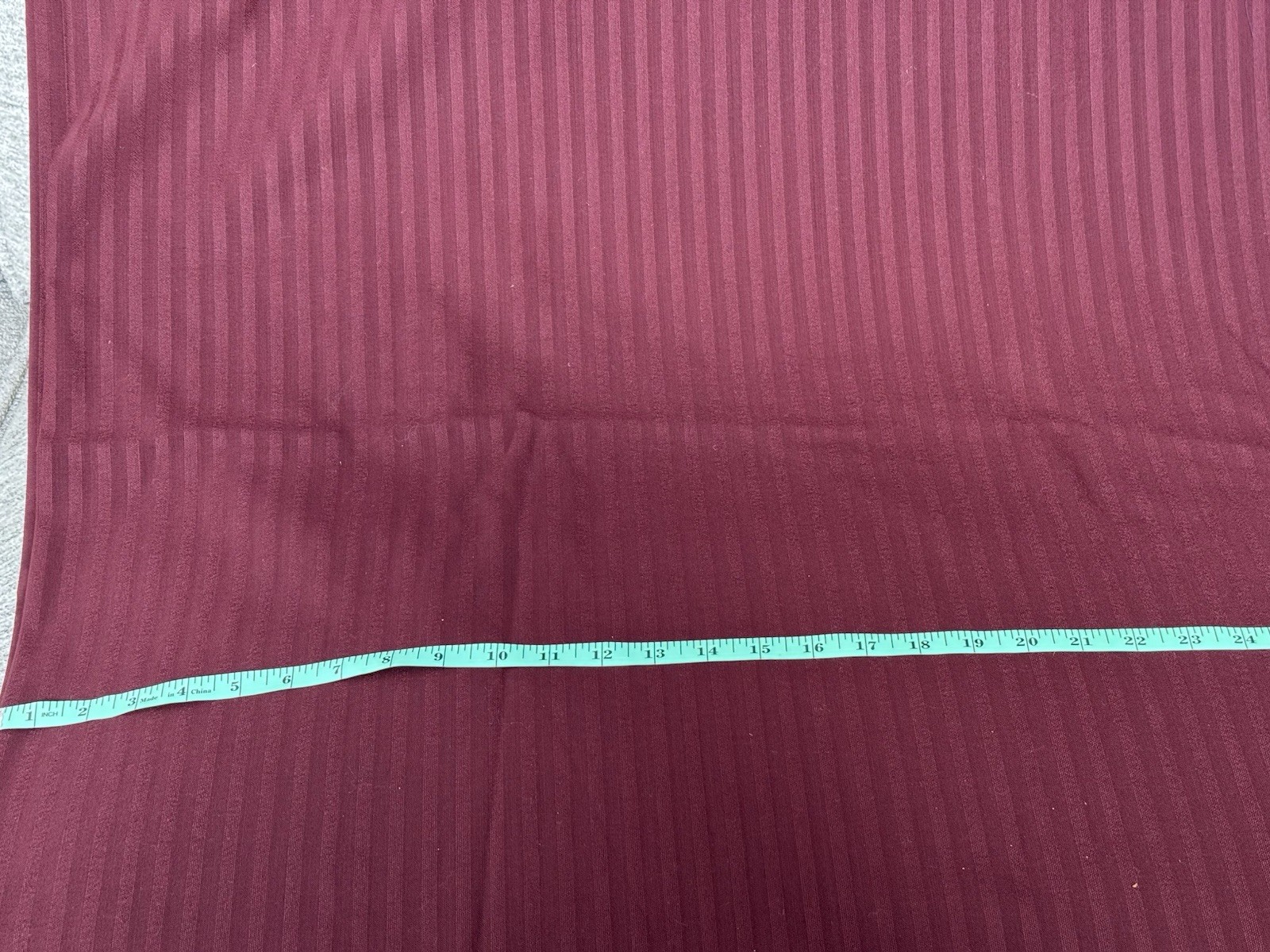 Vintage 100% Wool Fabric – 3 Yards by 58” – Dusty Rose Burgundy Textured Loose
