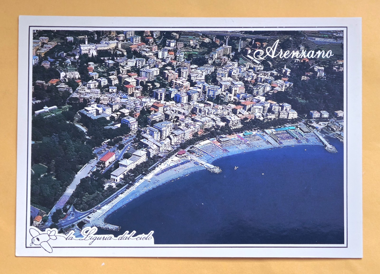 Postcard ITA. Air View. Arenzano, Genoa. Italy