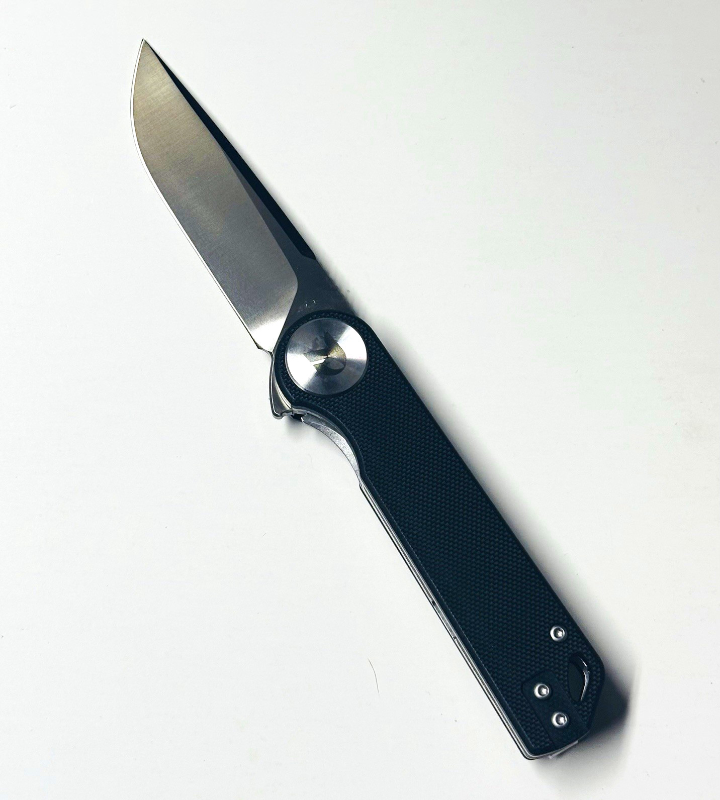 Dream Tech D3897GB Folding Knife 3.27” D2 Steel Drop Point Black G10 EDC NEW