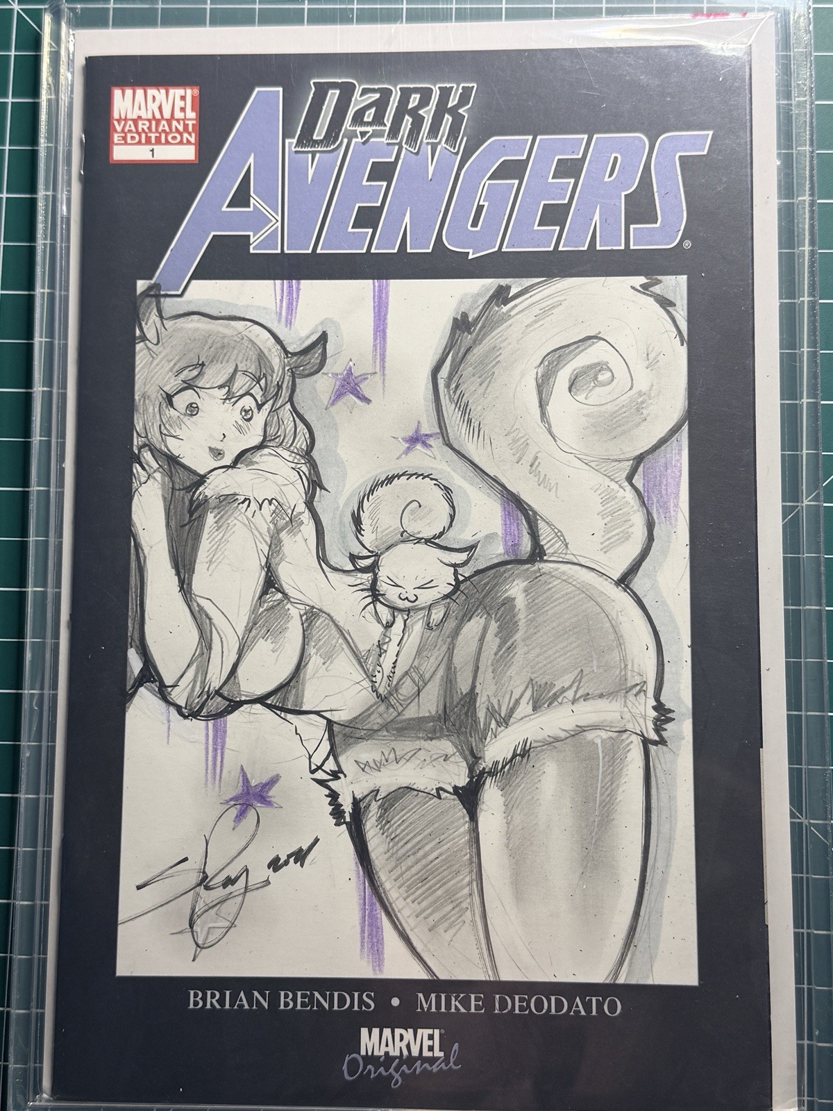 DARK AVENGERS #1 SQUIRREL GIRL SKETCH BY ARTIST SUKESHA ELIZABETH RAY \