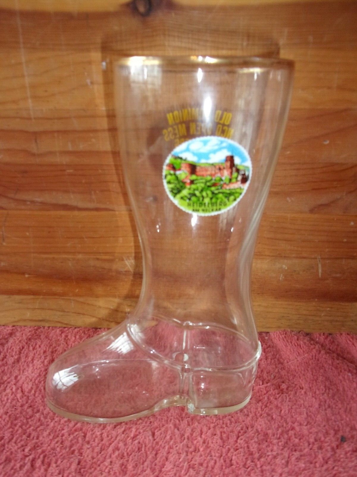 Boot Glass Old Dominion NCO Open Mess Heidelberg Germany Oktoberfest 1965 Mug