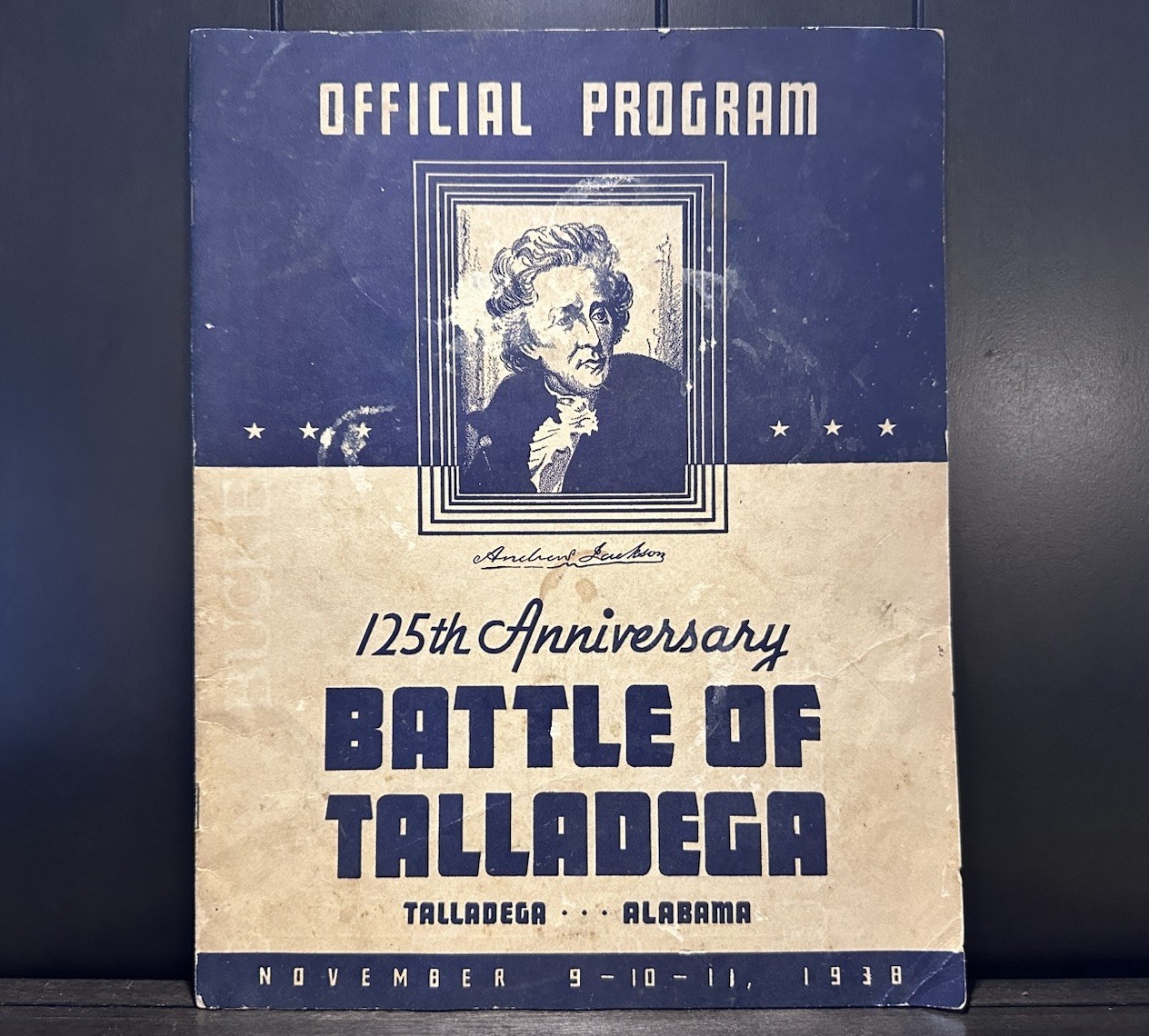1938 Battle Of Talladega Alabama 125th Anniversary Official Program US Military