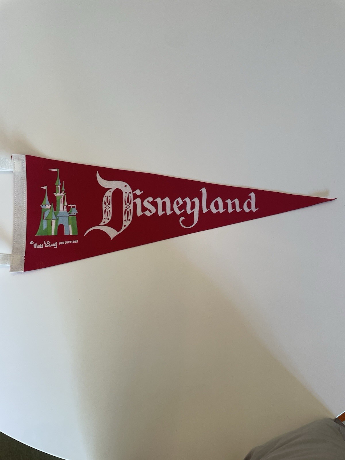 Disneyland Felt Pennant Souvenir (Vintage) Circa 1958 To Early 1960s 