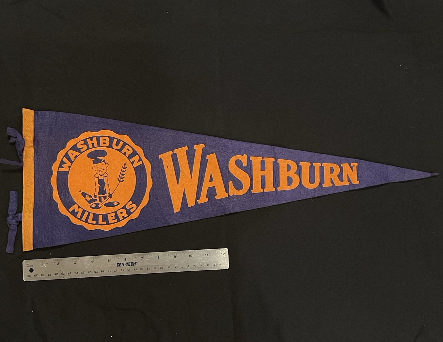 Vintage Felt Pennant - Washburn Millers