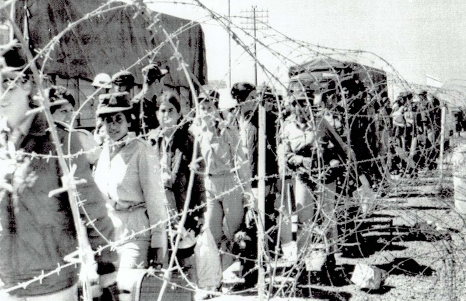 1969 Wire Photo Israeli civilians arrive at Beit El settlement for 3 day march