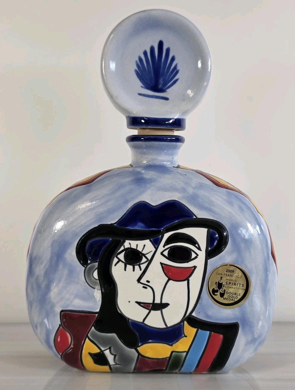 Los Azulejos Picasso Masterpiece Collection Tequila Hand Painted Ceramic Bottle Los Azulejos Picasso Masterpiece Collection Tequila Hand Painted Ceramic Bottle