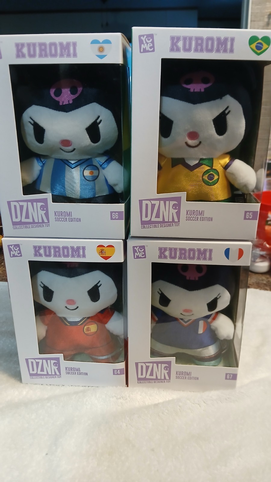 Yume DZNR Kuromi Soccer Edition Lot of 4 New Sealed #64,#65,#66,#67  LOOK NEW