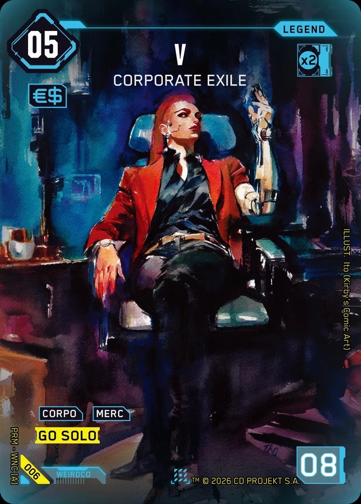 Sealed V Corporate Exile Box Topper B006 Cyberpunk TCG Nova Rare