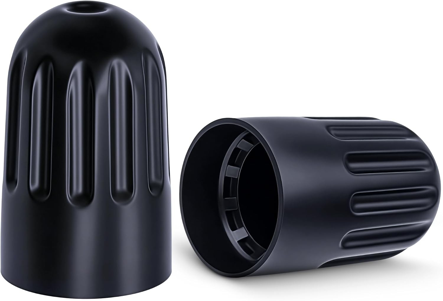 10PCS TPMS Tire Valve Long Stem Caps, Black Plastic Wheel Tire Valve Stem for